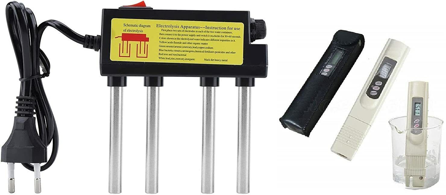 aameria Water Purity Quality Tester Water Electrolyzer+Electrolysis 220V with TDS Meter Digital TDS Meter-picture-14