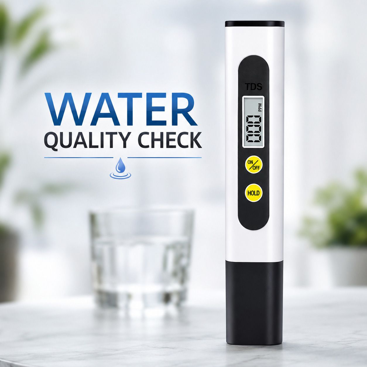 Digital Pocket TDS Meter, Water Quality PPM Tester for Drinking Water - White Digital TDS Meter-image-8
