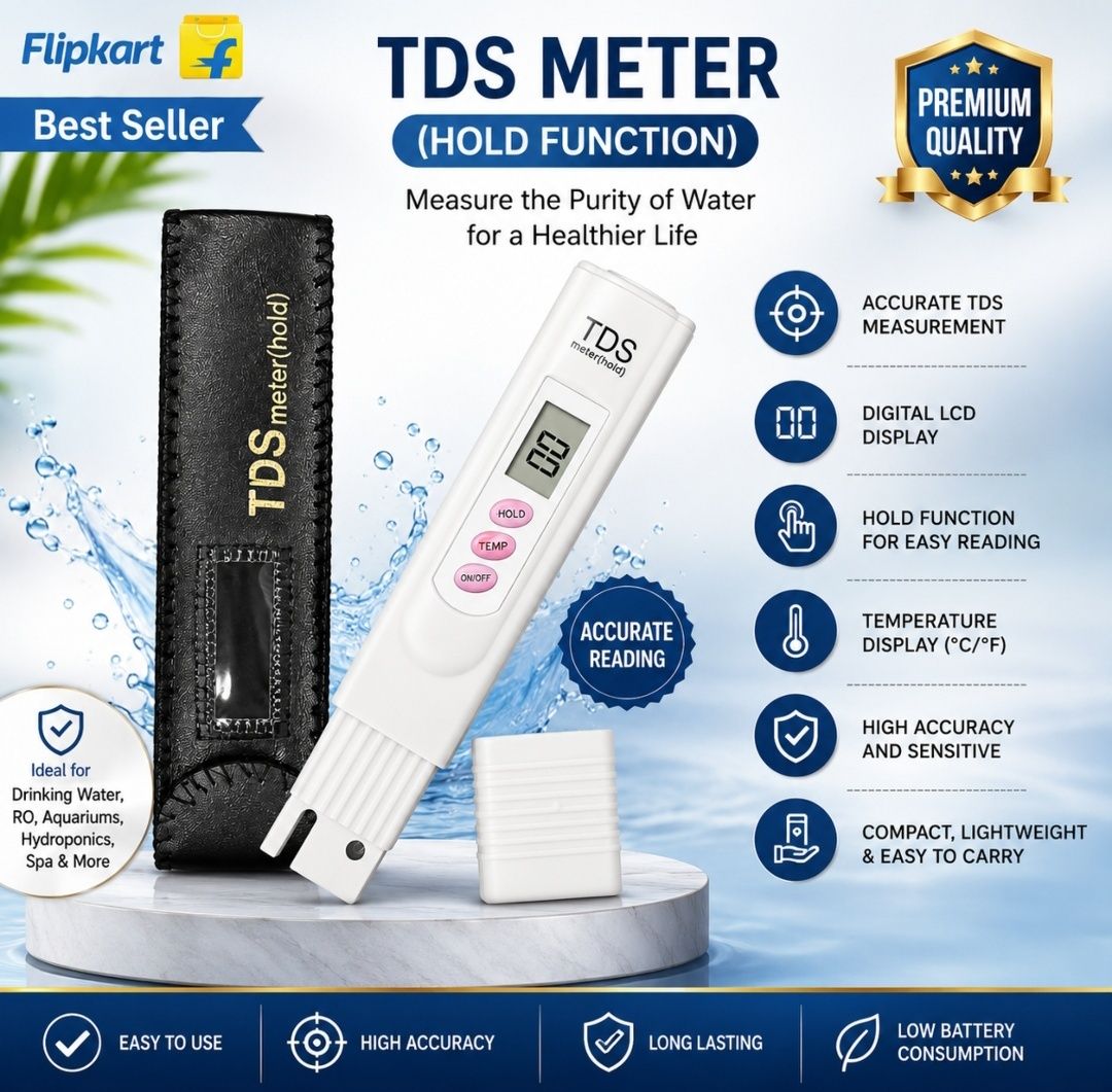 Tds Meter DIGITAL display| premium quality | tempreture+Tds High Accuracy Digital TDS Meter-image-25