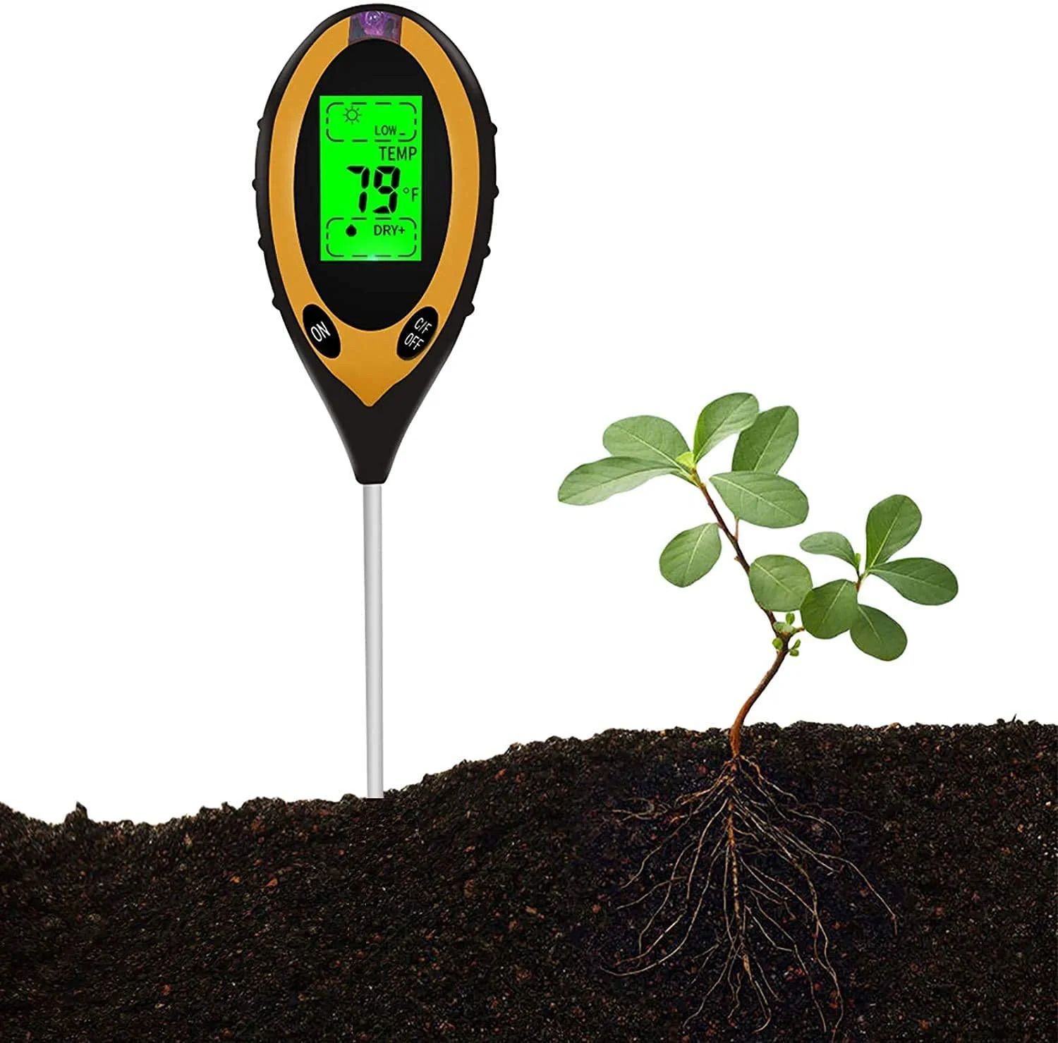 dhruv-pro 4 in 1 PH Meter for Soil Testing Digital Soil Tester Meter Digital pH Meter-picture-10