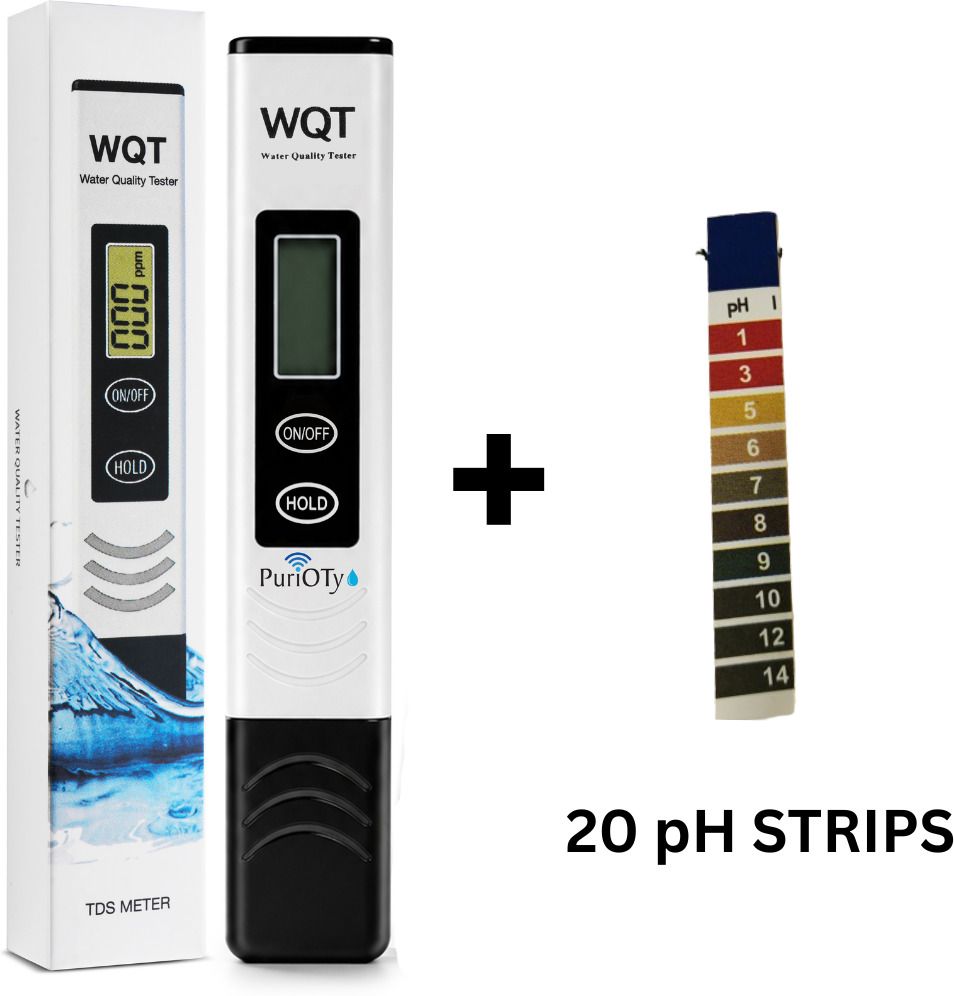 purioty WQT TDS Meter Water Tester, pH 20 Strips 1-14, LCD Display, Accurate to ±2% Digital TDS Meter-picture-30