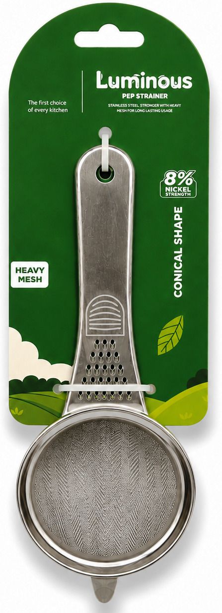 eight owl Stainless Steel Conical Tea Strainer for Kitchen - Heavy Mesh Chai Chhalni | Tea Strainer-picture-44