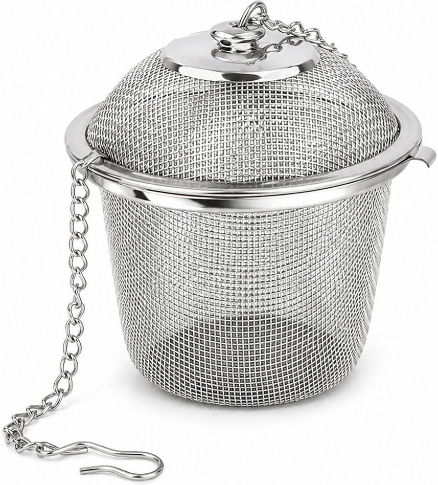 Kroven Stainless Steel Tea Strainer & Infuser Ball with Chain Hook Tea Strainer-image-19