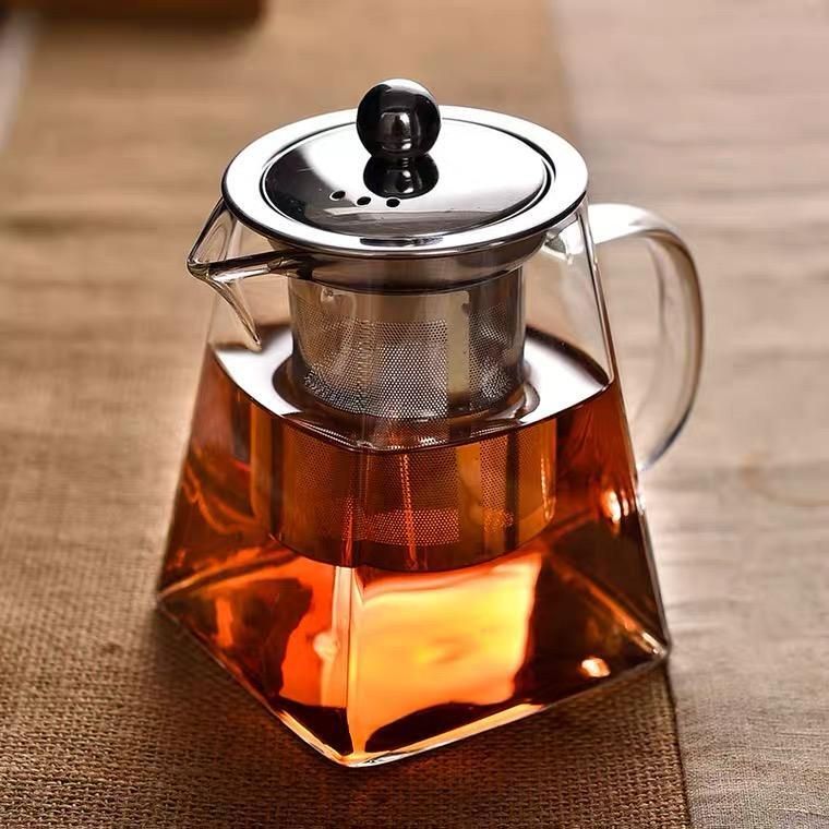Glass Tea Kettle with Stainless Steel Infuser & Lid Tea Urn-image-29