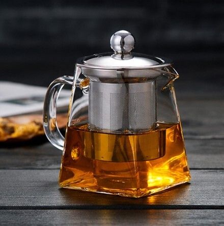 mansi ltd Premium Borosilicate Glass Tea Pot with Stainless Steel Infuser Tea Urn-picture-24