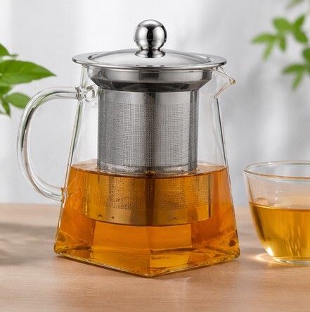 mansi ltd Heat Resistant Borosilicate Glass Teapot with Infuser Tea Urn-picture-23