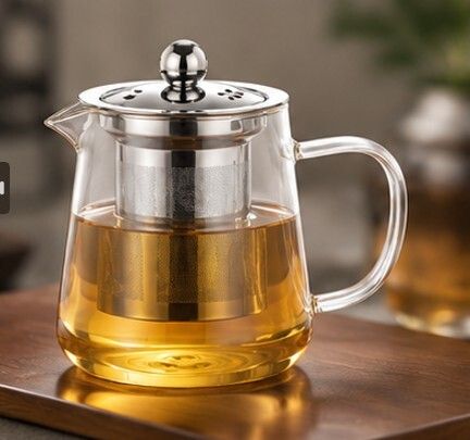 Elegant Small Glass Teapot with Removable Infuser Tea Urn-image-17