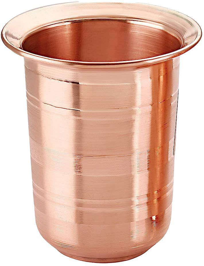 Ayyappan Traders Pure Copper Tumbler | Luxury Designed Copper Glass Tumbler Tea Urn