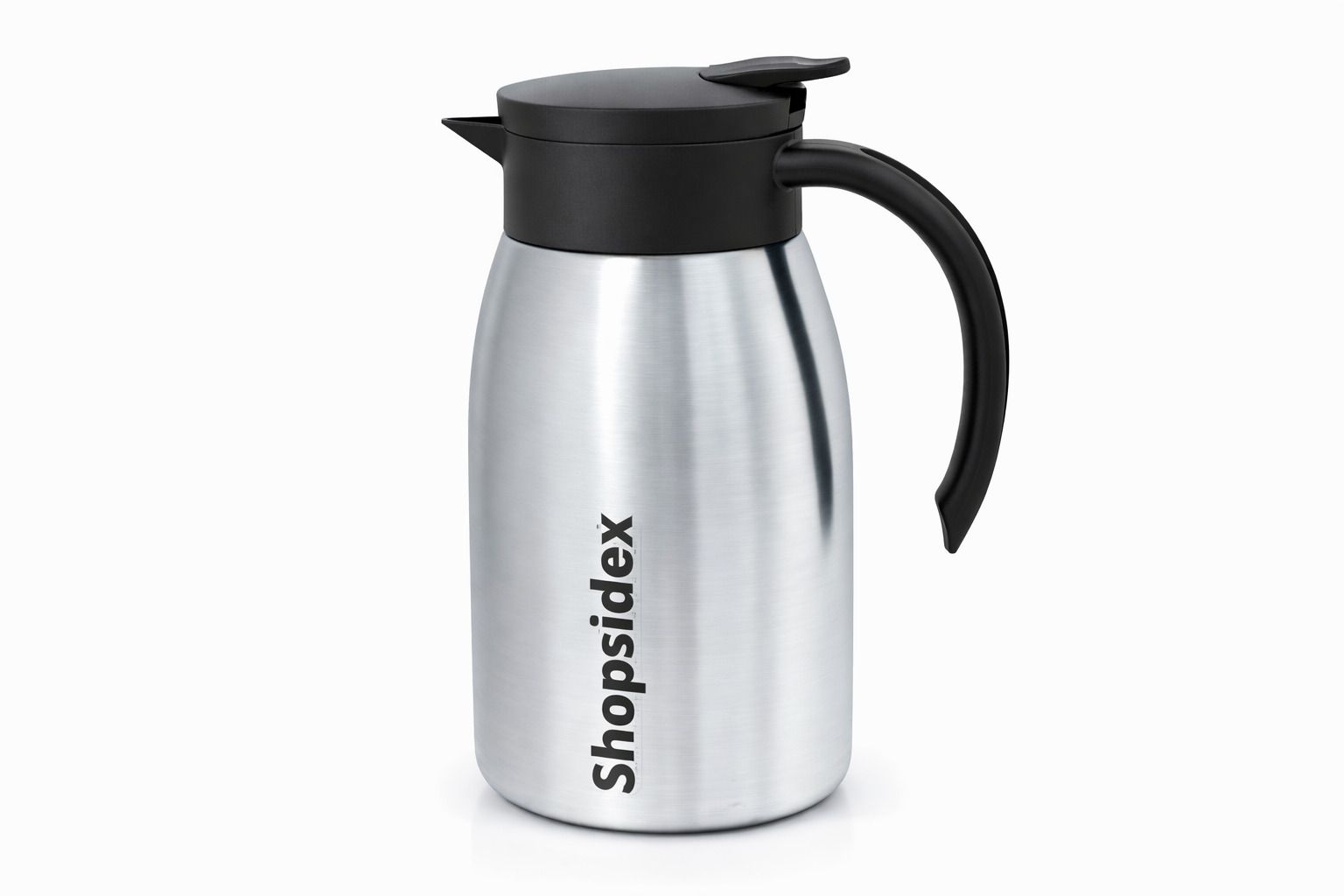 shopsidex Steel Vacuum Insulated Tea Pot 1L Silver Tea Urn-picture-21