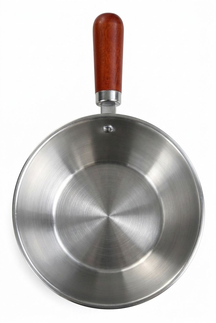 kruvad Mini Stainless Steel Saucepan Wooden Handle Small Multipurpose Pan Tea Urn-picture-36