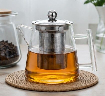 mori ltd Elegant Glass Tea Brewer with Stainless Steel Filter Tea Urn-picture-43