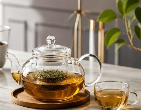 Heat Resistant Borosilicate Glass Teapot with Infuser for Loose Leaf Tea Tea Urn-image-22