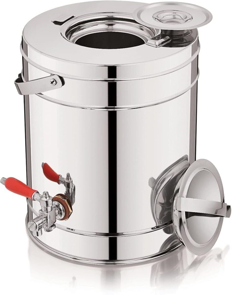 Business Commercial Steel hot and cold coffee/tea urn Can pot kettle with Tap Tea Urn-image-8