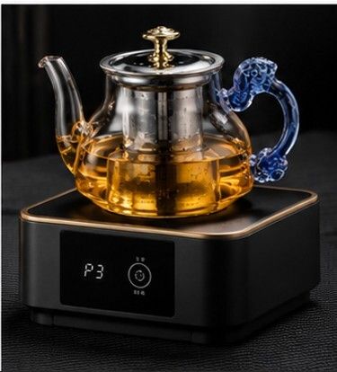 mansi ltd Transparent Glass Teapot with Removable Stainless Steel Infuser Tea Urn-picture-31
