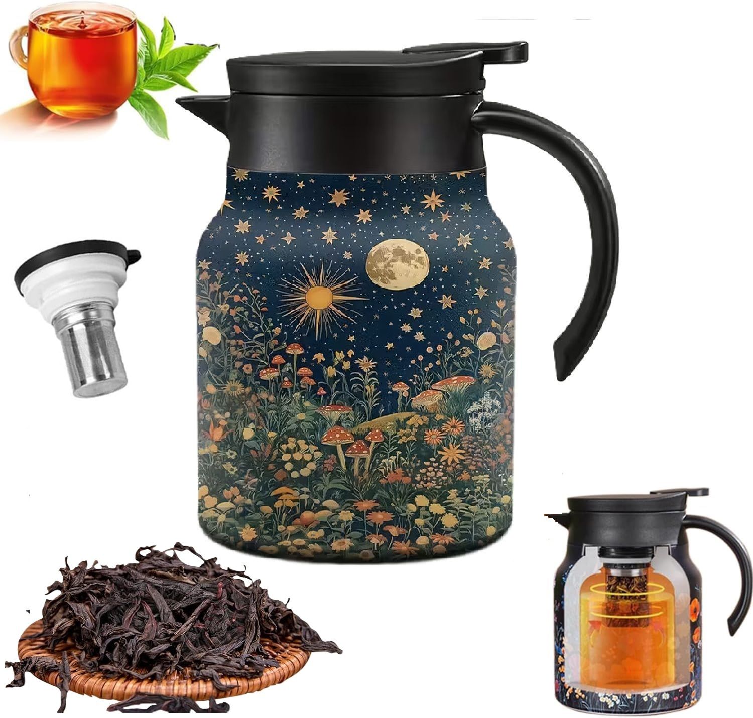 deoxys Thermos Tea Pot,Insulated Teapot Detachable 1000ml Tea Urn-picture-21