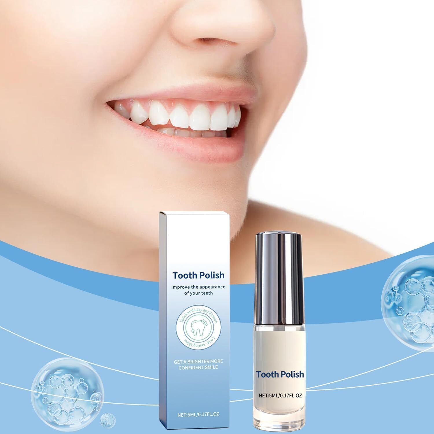 luxeris Tooth Polish Whitening Paint Natural Teeth Brightening Liquid Teeth Whitening Kit-picture-31