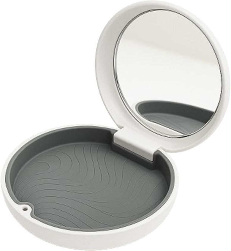 Compatible Invisalign Retainers Aligner Case with Mirror Mouth Guards Off White Teeth Whitening Kit-image-48