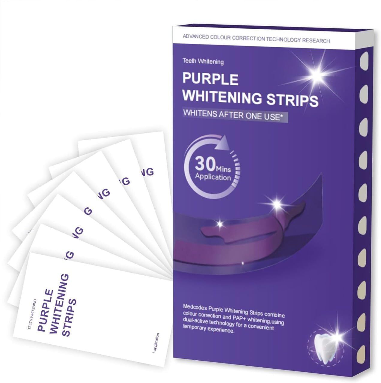 nishu enterprise Purple Whitening Strips-7pc Teeth Wipe-picture-22
