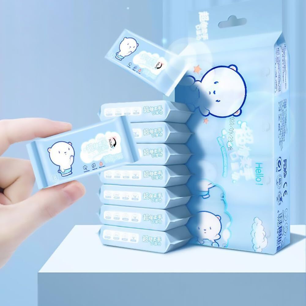 Mini Baby Wet Wipes Portable Wet Tissue Toilet Wipes Supplies Travel Wipes Wipe Warmer