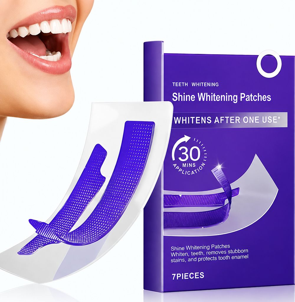 Purple Whitening Teeth Strips Pack of 14 | Peroxide Free Formula Teeth Wipe-image-24