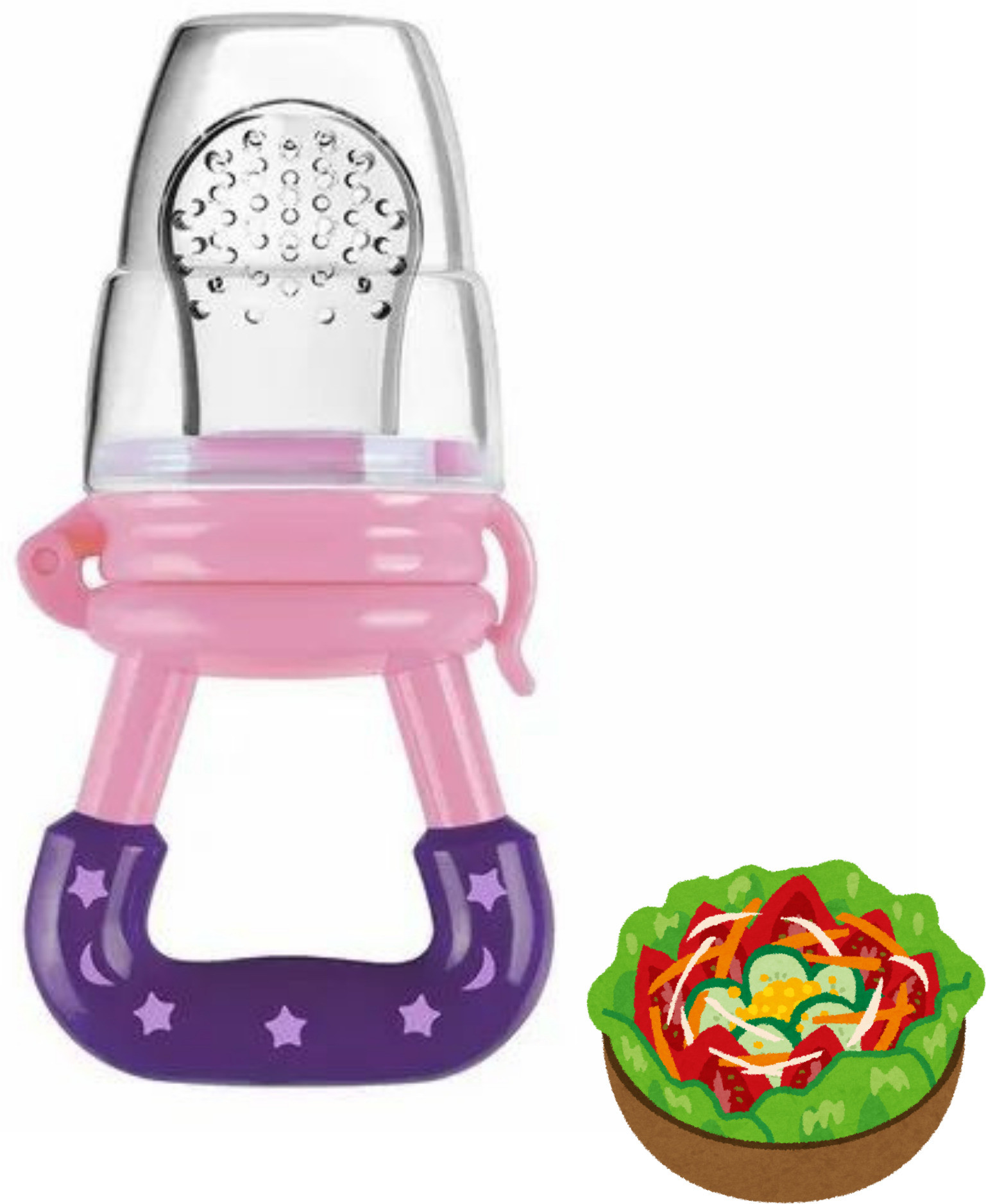 aapni dukan SST Sales Baby Food And Fruit Nibbler & Pacifier Teether BPA Free Nibbler NH377 Feeder image 1