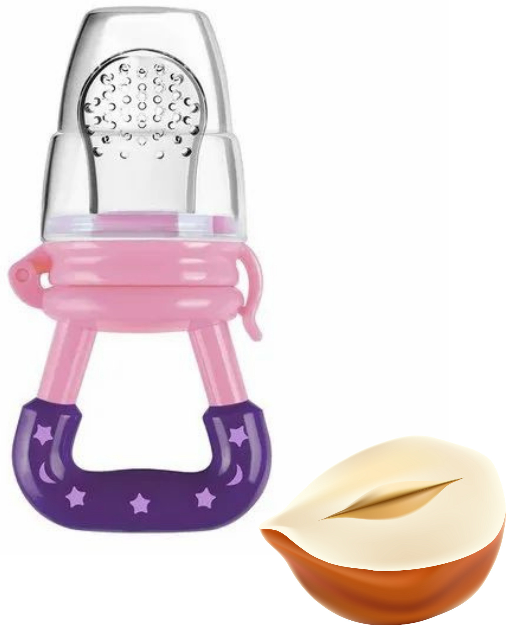 aapni dukan SST Sales Baby Food And Fruit Nibbler & Pacifier Teether BPA Free Nibbler NH216 Feeder image 1