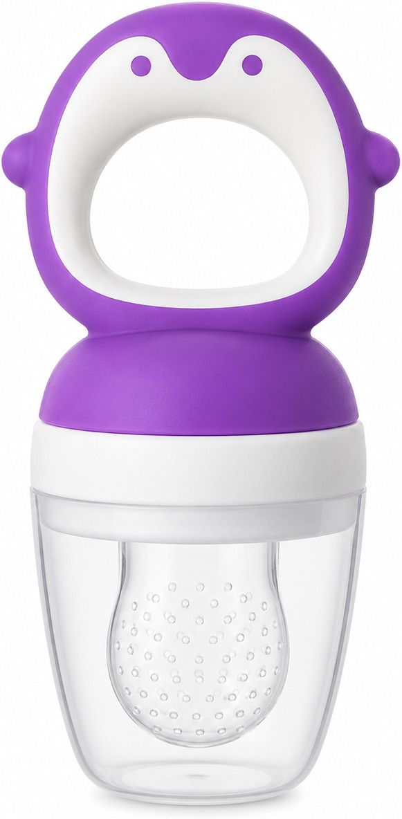nubeenest Penguin Baby Fruit Feeder |purple Feeder-picture-5