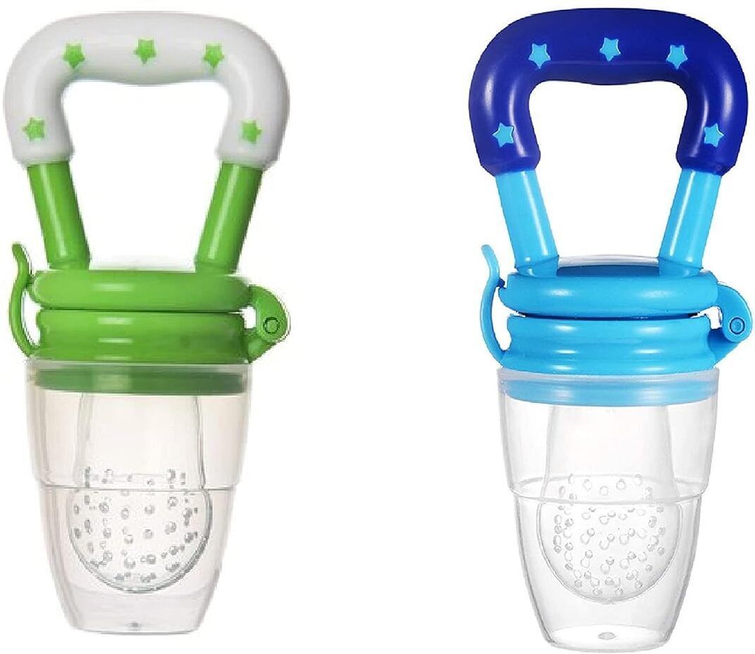 ss enterprises 2Pack : Fruit feeder for Baby , Silicone - BPA Free - Fruit Nibbler Soother-picture-14