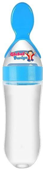 Silicone Squeeze Baby Feeder Bottles Easy Feeding with Spoon Tip Design - silicon-image-17