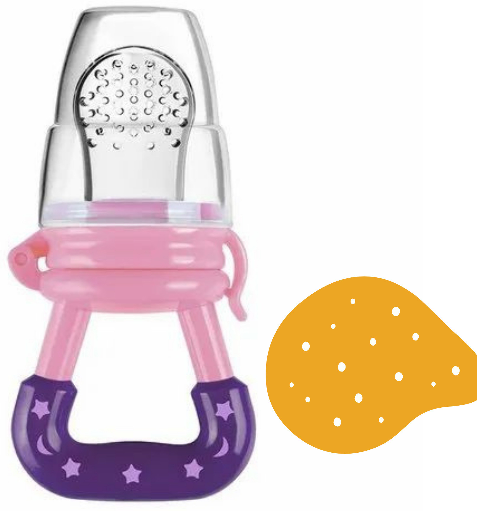 aapni dukan SST Sales Baby Food And Fruit Nibbler & Pacifier Teether BPA Free Nibbler NH403 Feeder image 1