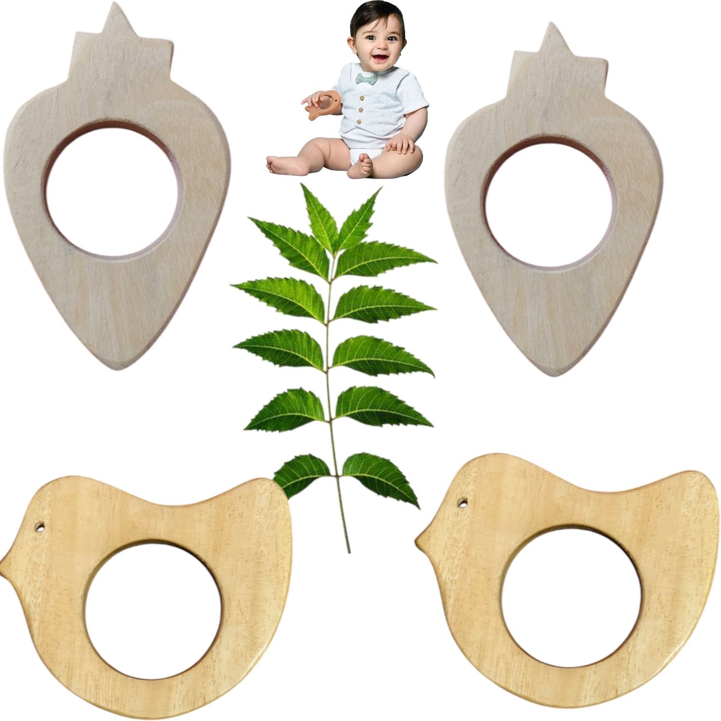 For baby gum's relief pack of 4 shapes teether Soother