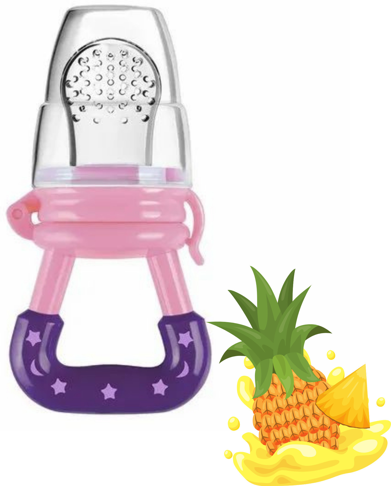 aapni dukan SST Sales Baby Food And Fruit Nibbler & Pacifier Teether BPA Free Nibbler NH204 Feeder image 1