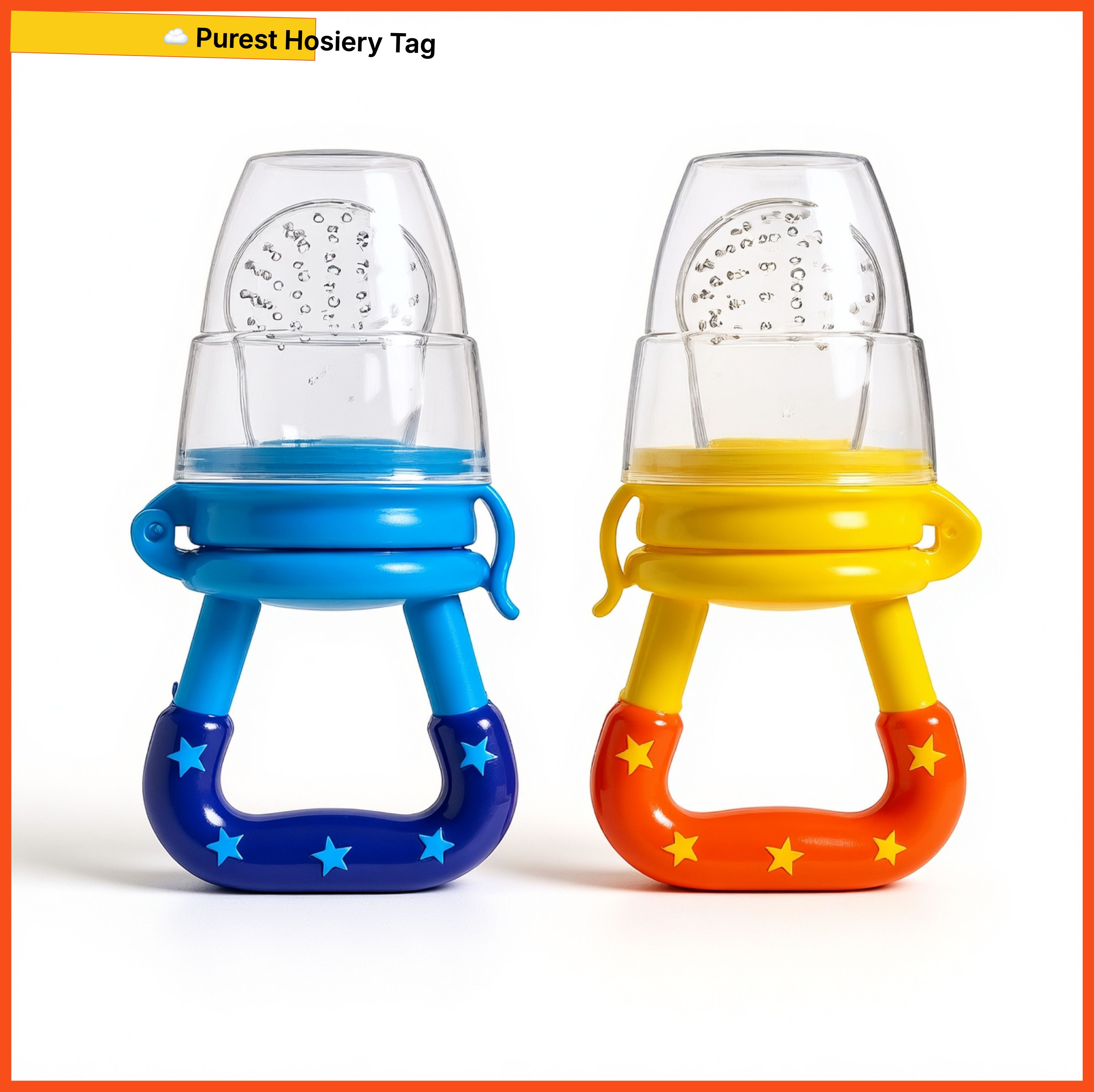 bubblino Silicone Baby Fruit Nibbler and Food Feeder Set, Soft Teether Toy for Infants Feeder-picture-42
