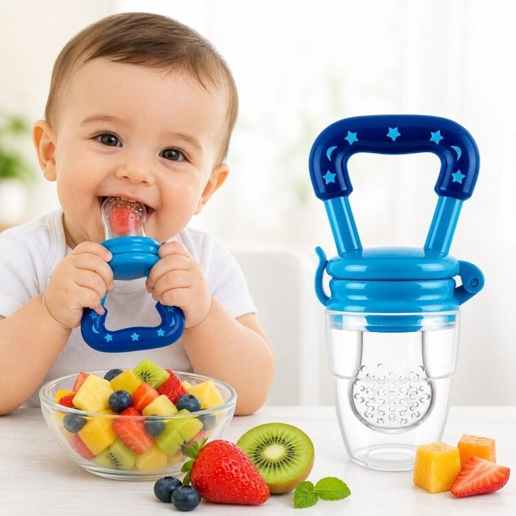 Silicone Baby Fruit Feeder | BPA Free Fresh Food Nibbler Teether for Babies Feeder-image-10