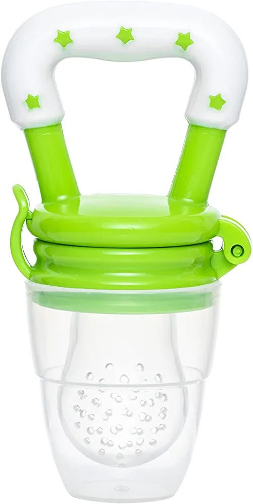Silicone Food/Fruit Nibbler, Pacifier, Feeder, Teether for Infant Baby Feeder-image-1
