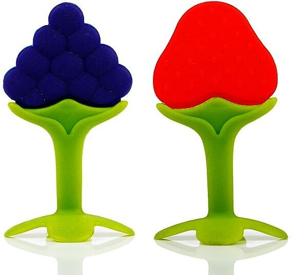 chicbunny SILCON FRUIT SHAPE TEETHER Teether and Feeder image 1
