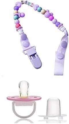 Baby Pacifier with Clip Soft Silicone Nipple Teether Safe Newborn Infant Soother-image-43