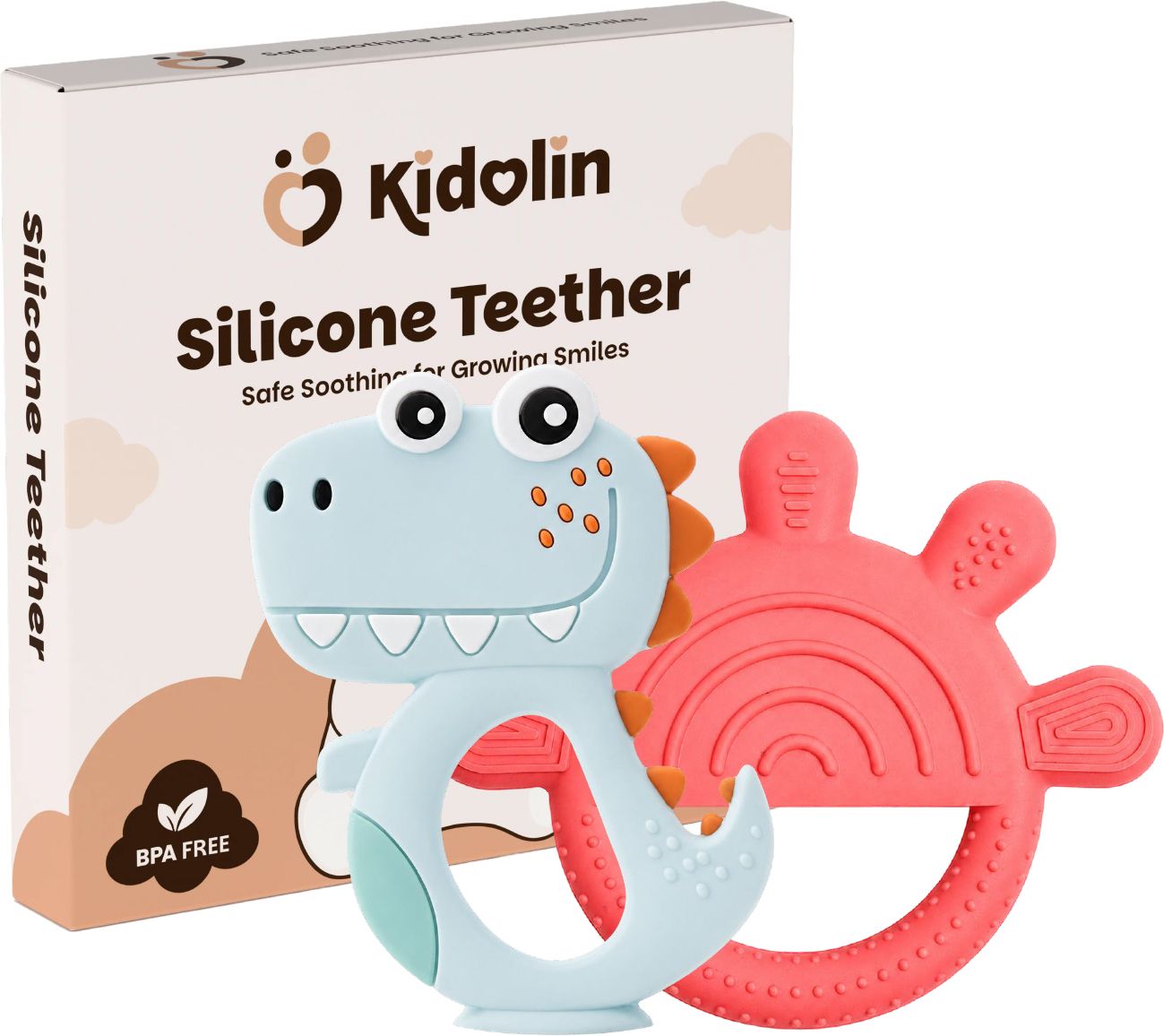 kidolin Cute Shape Duo (for Pack of 2) Teether-picture-44