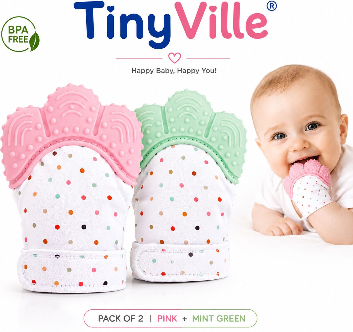 tinyville KIDS SMOOTH AND COMFY MITEENS Teether and Feeder-picture-13