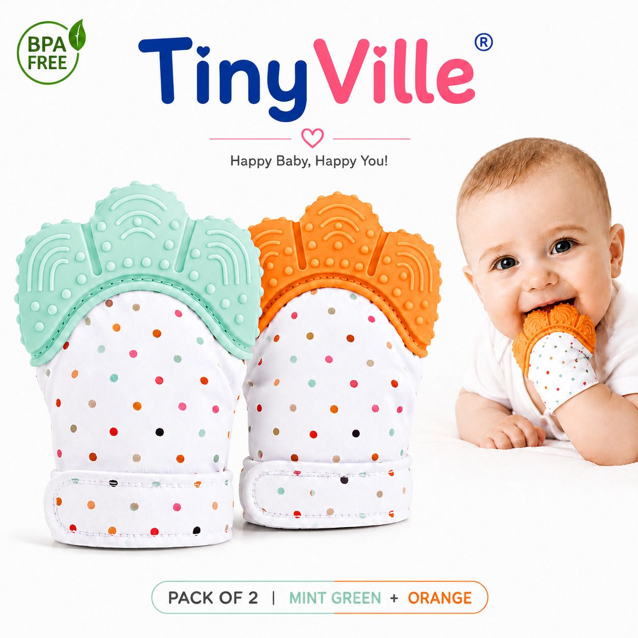 tinyville BABY COMFY MITTENS Teether and Feeder-picture-11