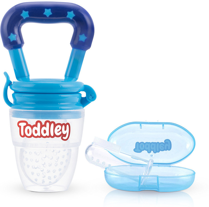 toddley 2 in 1 Baby Combo Set - Food Nibbler & Finger Brush Tongue Cleaner (Pack Of 2) Soother image 1