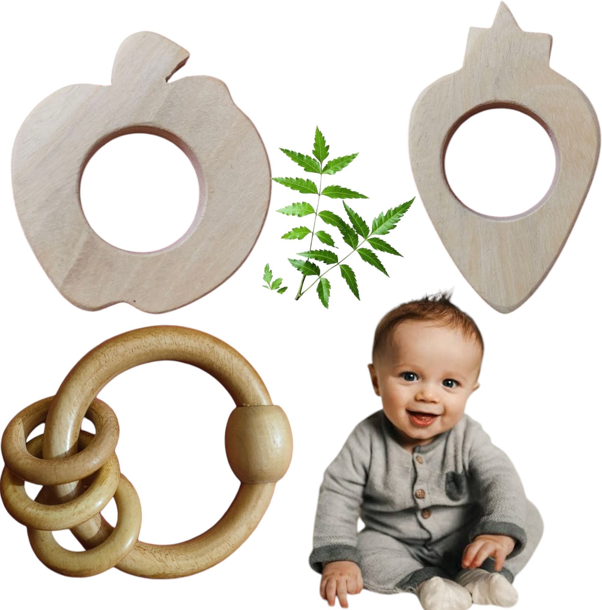 For Baby 6 month to 15 month with Ring Rattles Soother-image-10