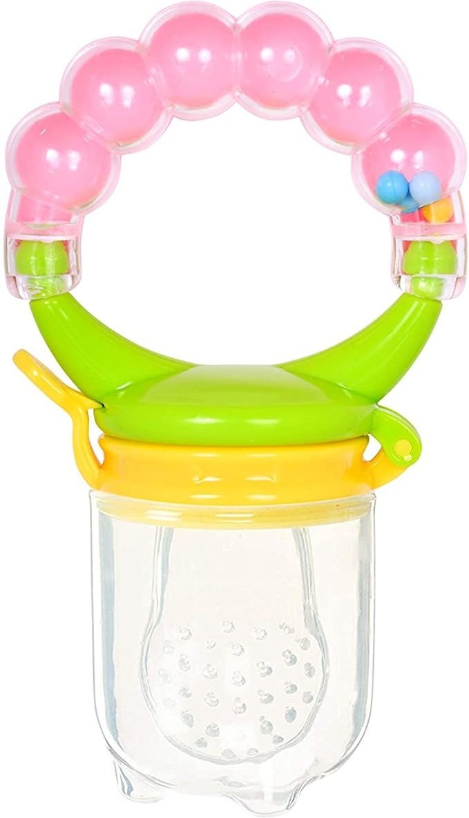 Baby Ring Style Food Fruit Feeder Nibbler Pacifier for Babies- Color May Vary Feeder-image-4