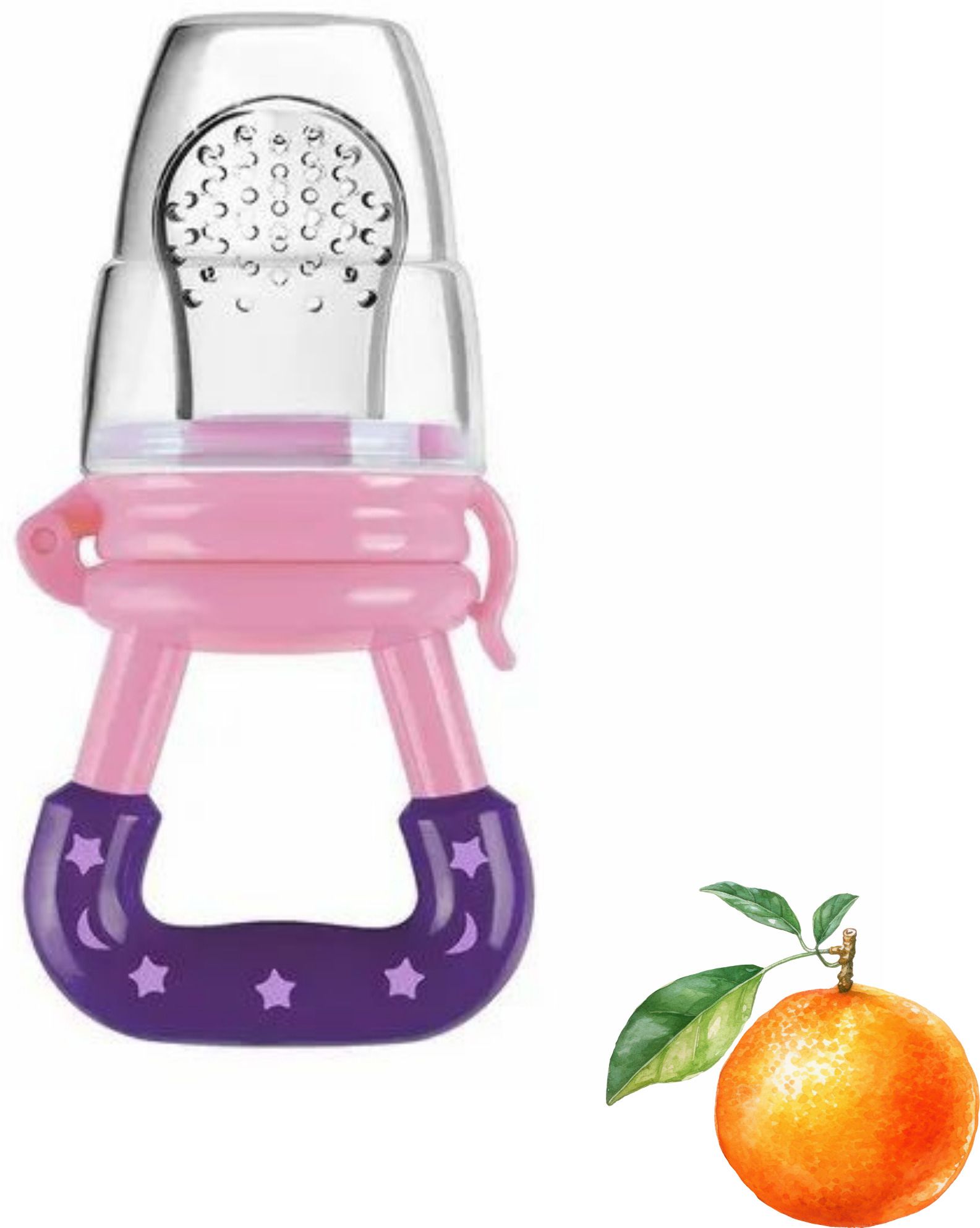 aapni dukan SST Sales Baby Food And Fruit Nibbler & Pacifier Teether BPA Free Nibbler NH145 Feeder-picture-13