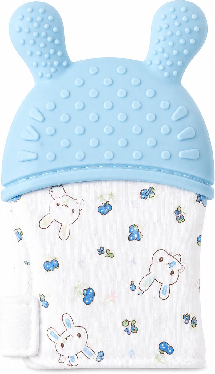 Silicone Baby Teething Mitten Teether-image-1