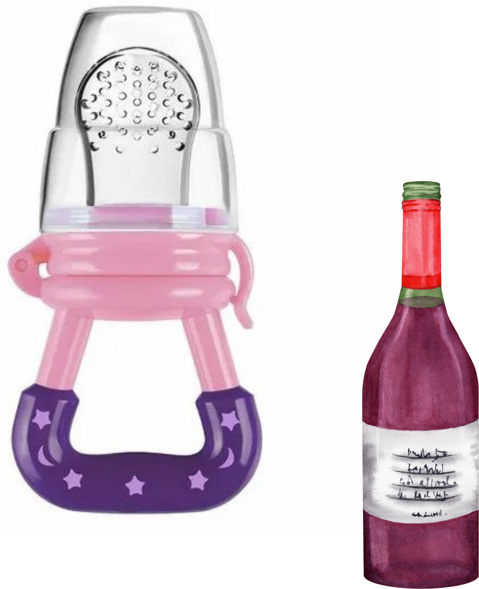 aapni dukan SST Sales Baby Food And Fruit Nibbler & Pacifier Teether BPA Free Nibbler NH334 Feeder image 1