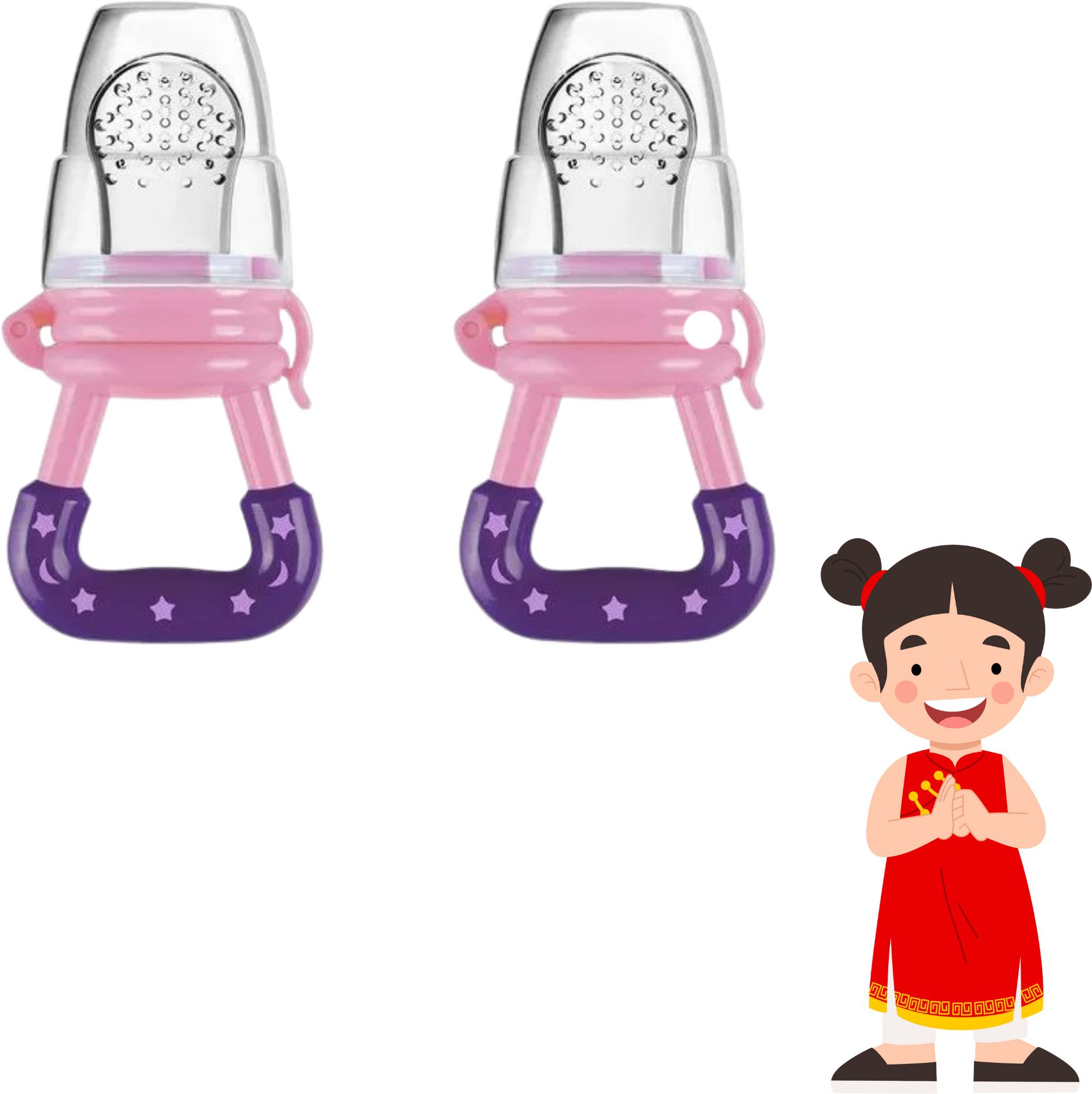 SST Sales Baby Food And Fruit Nibbler & Pacifier Teether BPA Free Nibbler TH424 Feeder-image-31