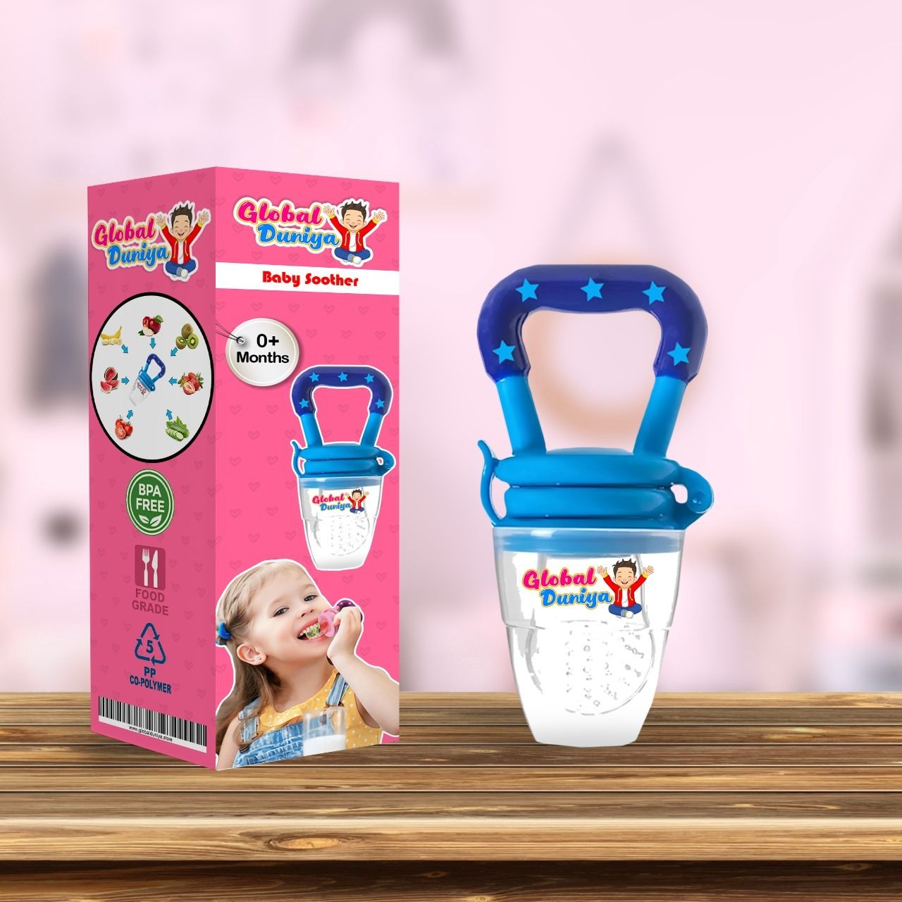 Lettle Baby silicone fruit feeder/baby / fruit juicer Fruit feeder Teether Teether and Feeder-image-24