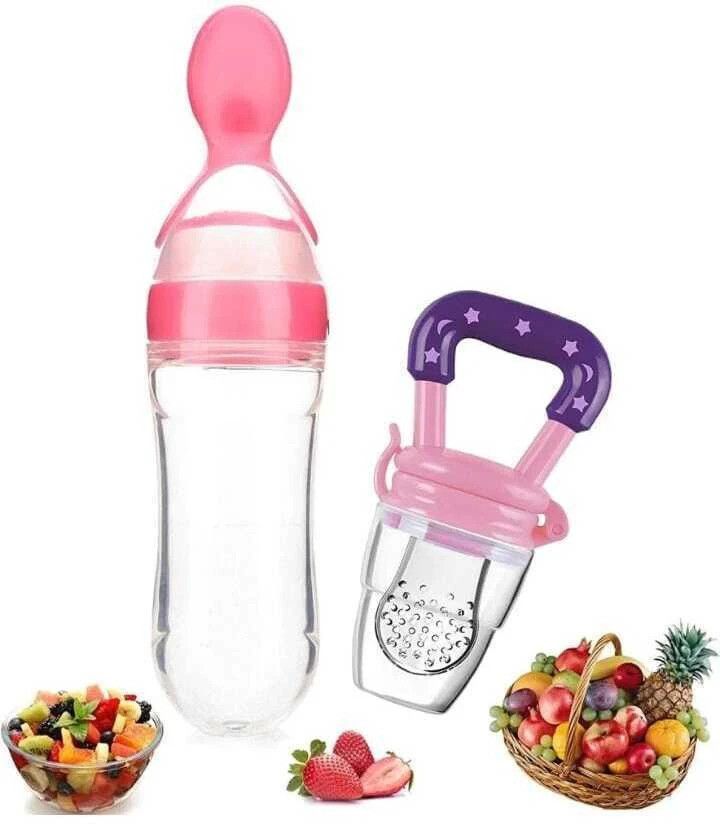 bikauaa Infant Squeeze Food Grade Silicone Food Feeder and Pacifier,Teether Nibbler Toys Teether and Feeder-picture-18