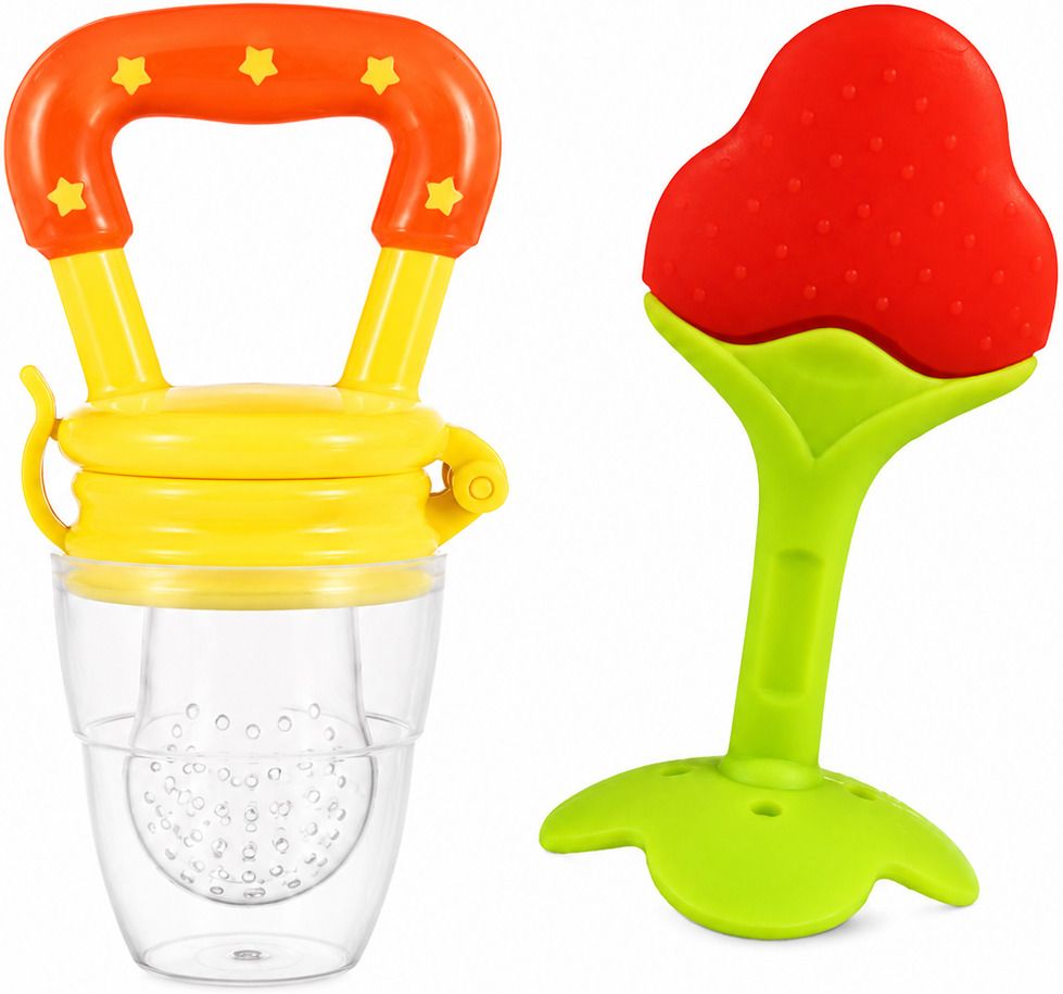 Baby Fruit Feeder & Teether Set Teether and Feeder-image-10